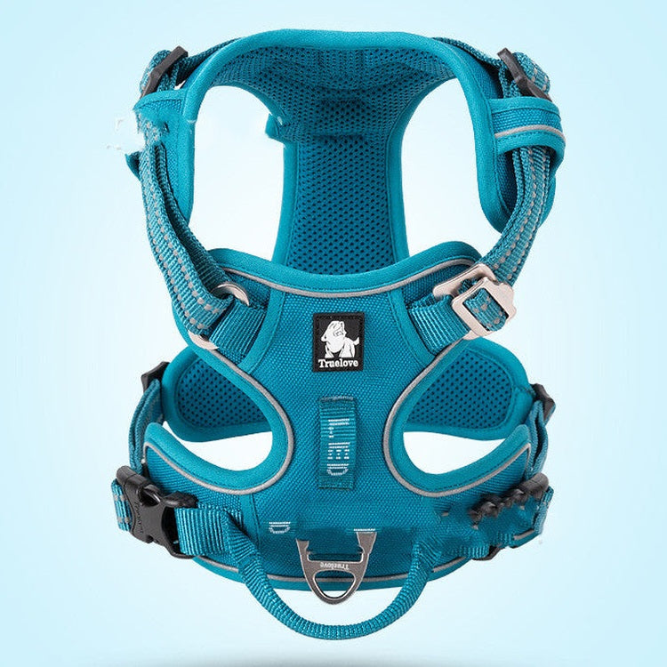 Adjustable Nylon Dog Harness Vest – Comfortable No-Pull Walking Harness for Dogs