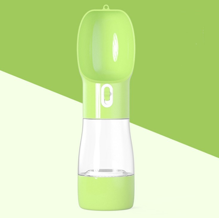 Portable Pet Water & Food Bottle – 2-in-1 Travel Dispenser for Dogs & Cats
