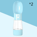 Portable Pet Water & Food Bottle – 2-in-1 Travel Dispenser for Dogs & Cats
