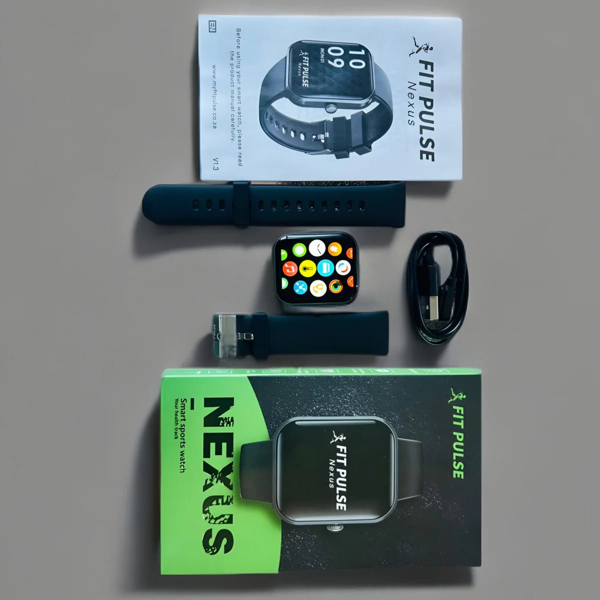 Fit Pulse Nexus Smartwatch – 1.9" HD Display, Bluetooth Calling & 50+ Sports Modes - Leah's Treasures