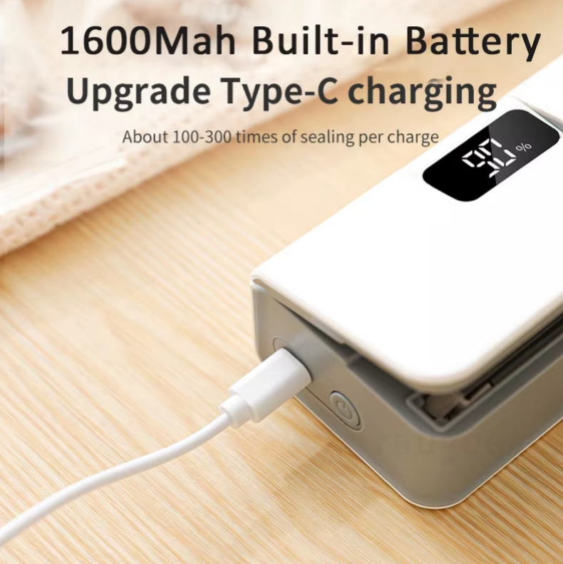 Portable Mini Bag Sealer — USB Rechargeable Heat Sealing Machine