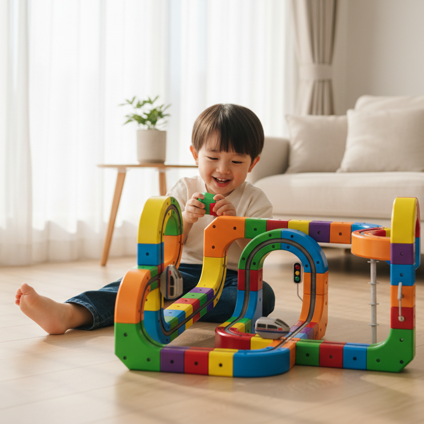 Magic Track Train – Lifestyle with Reference Product