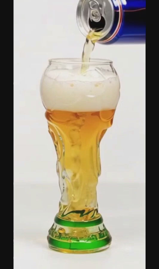 Soccer World Cup Trophy Beer Glass