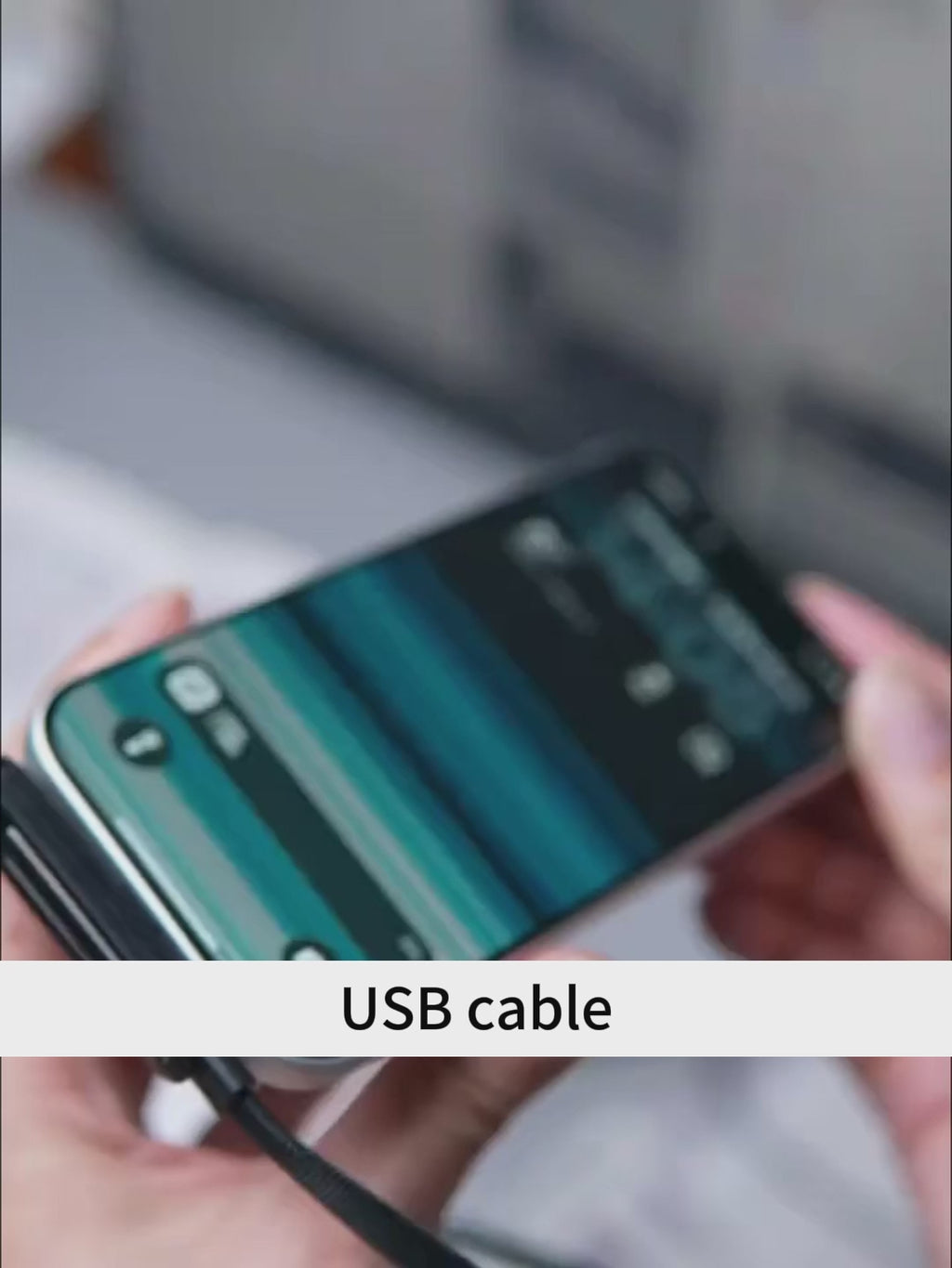 2-in-1 Fast Charging Cable with Foldable Phone Stand – 240W Type-C