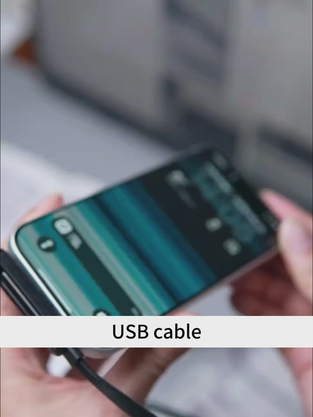 2-in-1 Fast Charging Cable with Foldable Phone Stand – 240W Type-C & USB-A
