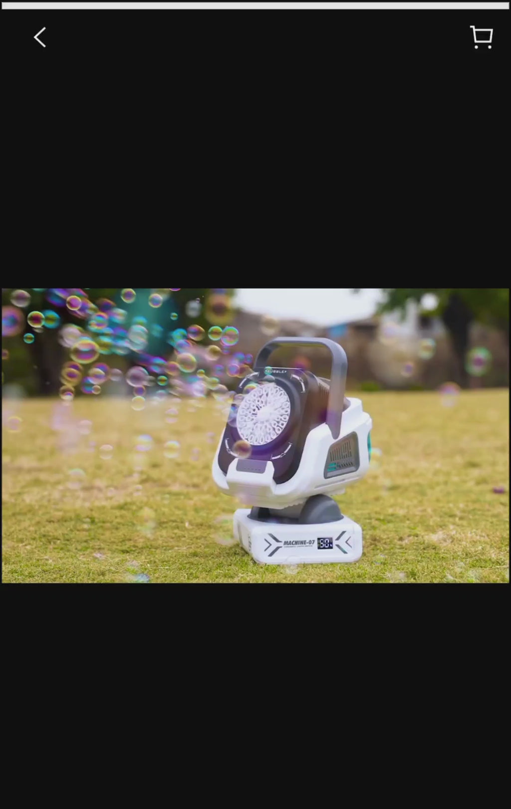 RGB Remote Control Bubble Machine – Rechargeable with LED Lights