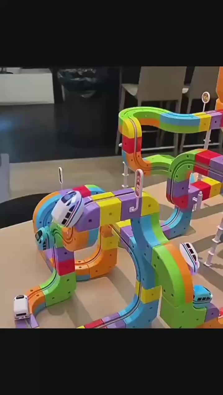 Magic Track Train Building Blocks Set – Kids STEM Educational Toy